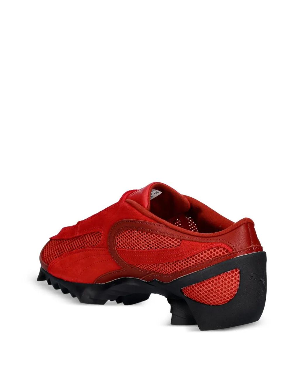 PUMA Red Baskets À Empiècements En Daim
