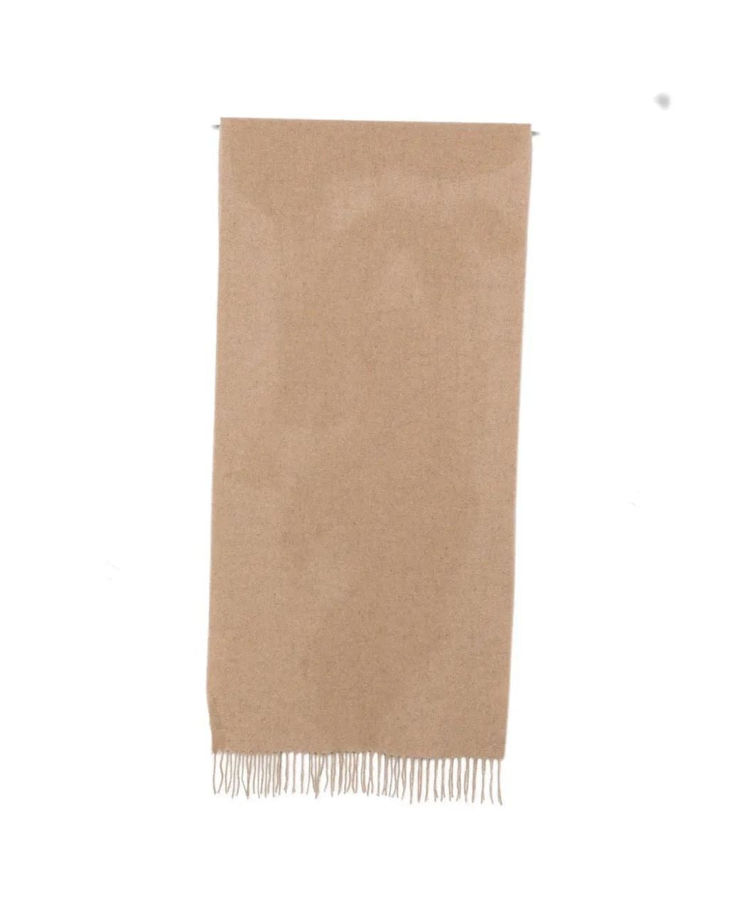 Gran Sasso Natural Fringed Scarf for men
