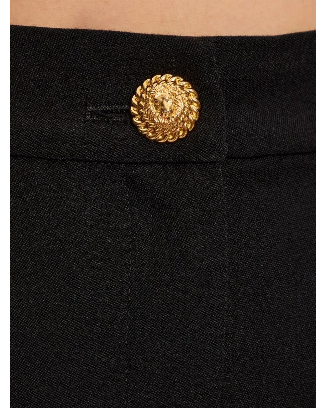 Balmain Black Elegant Tailored Pants