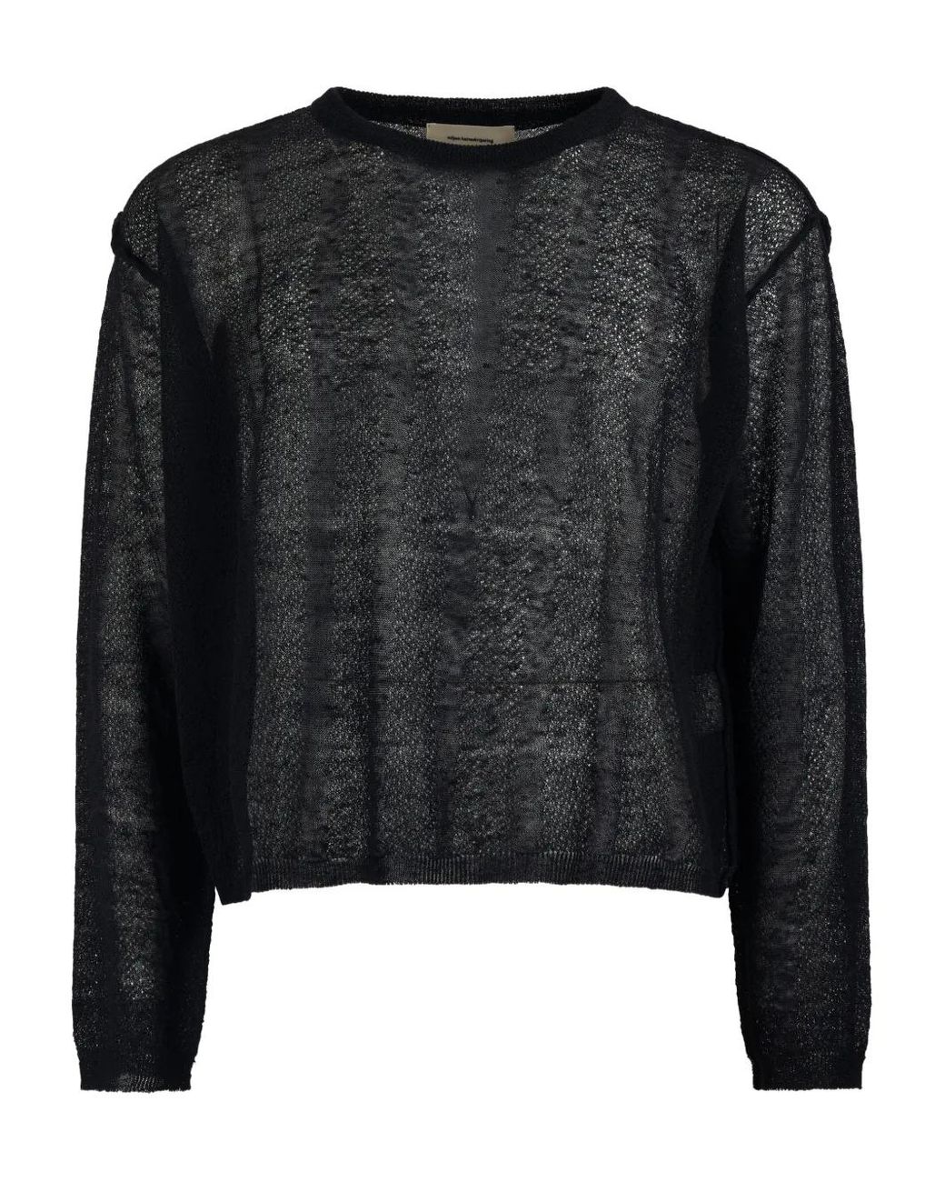 mfpen Open-Work Long-Sleeve T-Shirt in Black for Men | Lyst