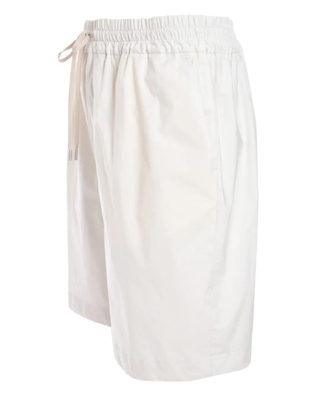 Lardini White Drawstring-Waist Shorts for men