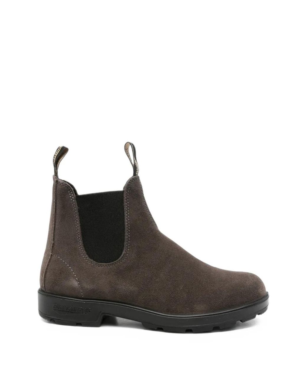 Blundstone Black Elasticated-Side Suede Boots