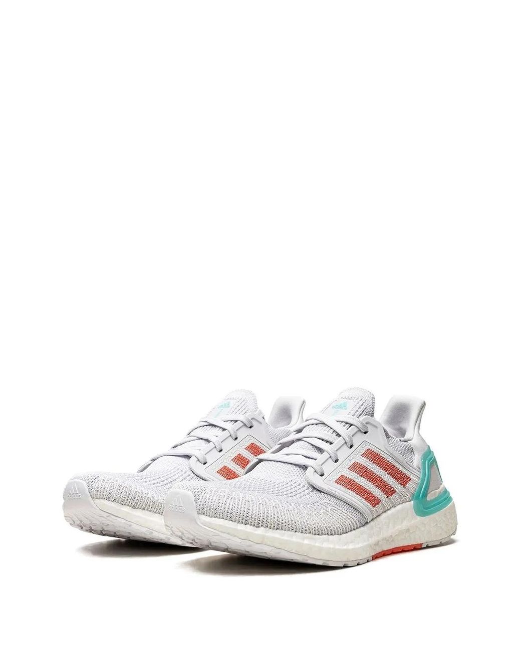 Adidas White Ultraboost 20 Low-Top Sneakers