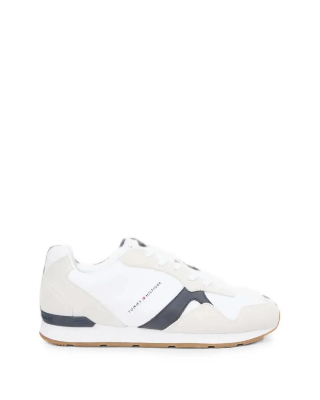 Tommy Hilfiger White Runner Icon Mix Sneakers for men