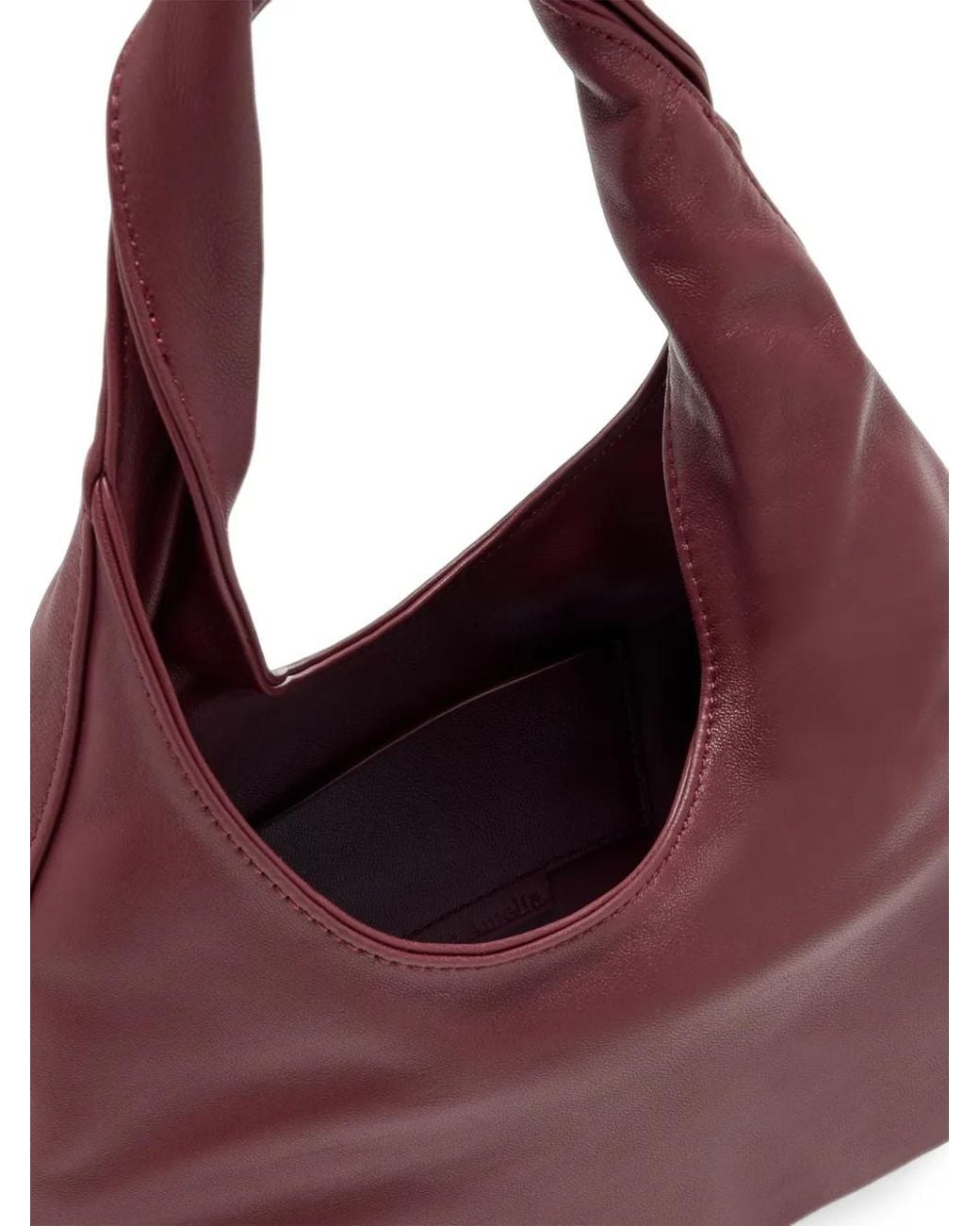 STUDIO AMELIA Purple Mini Sac À Main Siena En Cuir