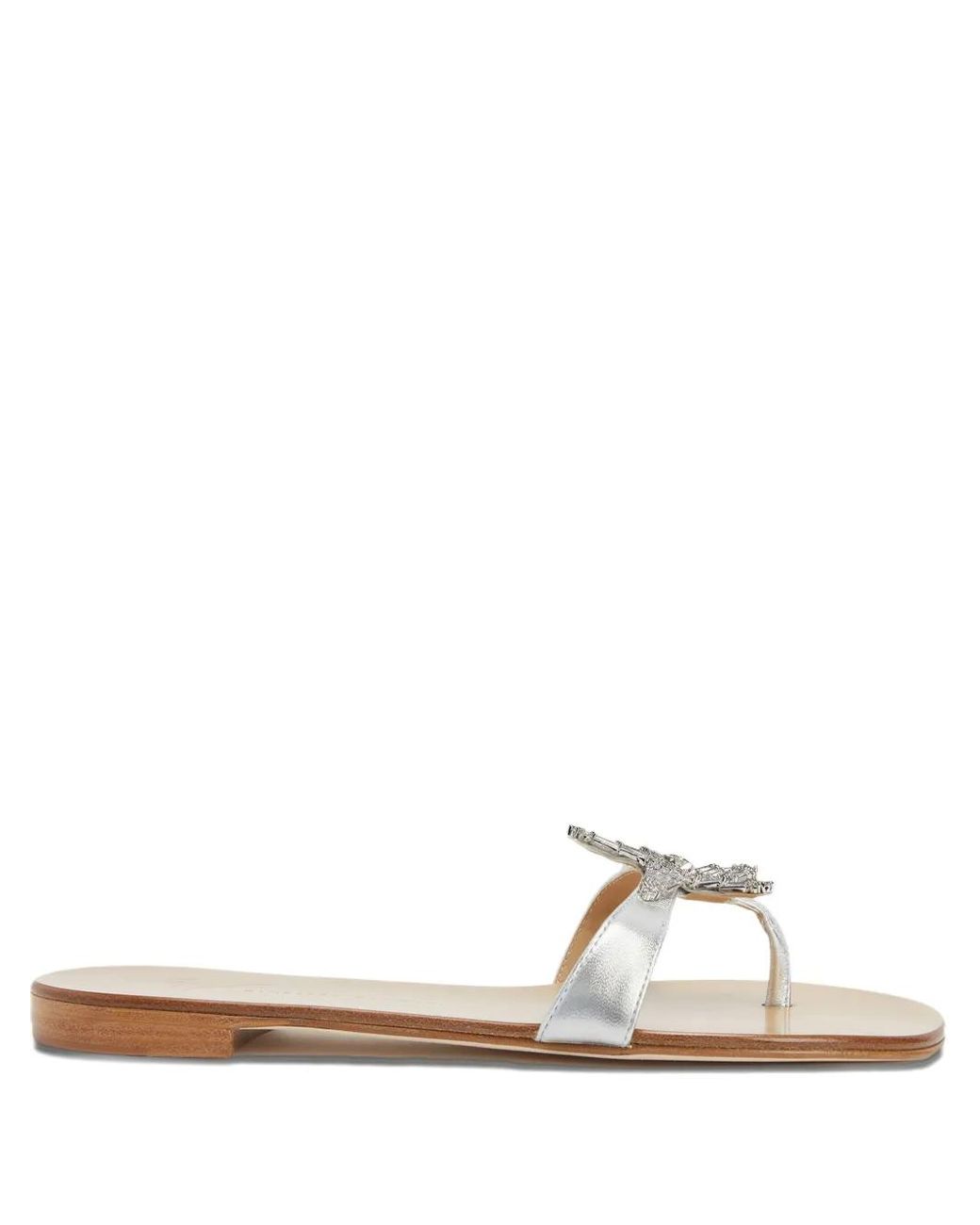 Giuseppe Zanotti White Eligia Star-Embellished Sandals