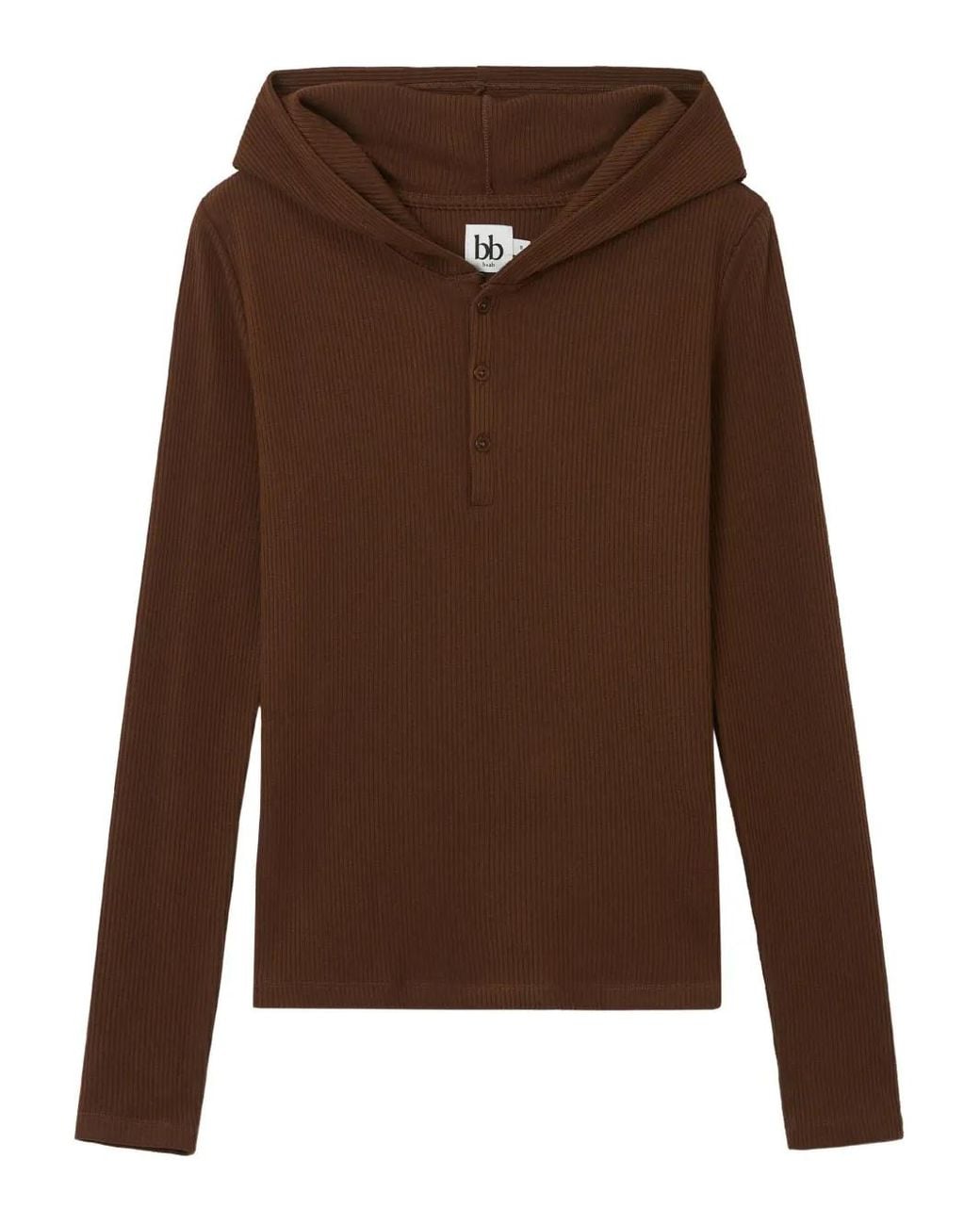 B+ AB Brown Buttoned Hoodie