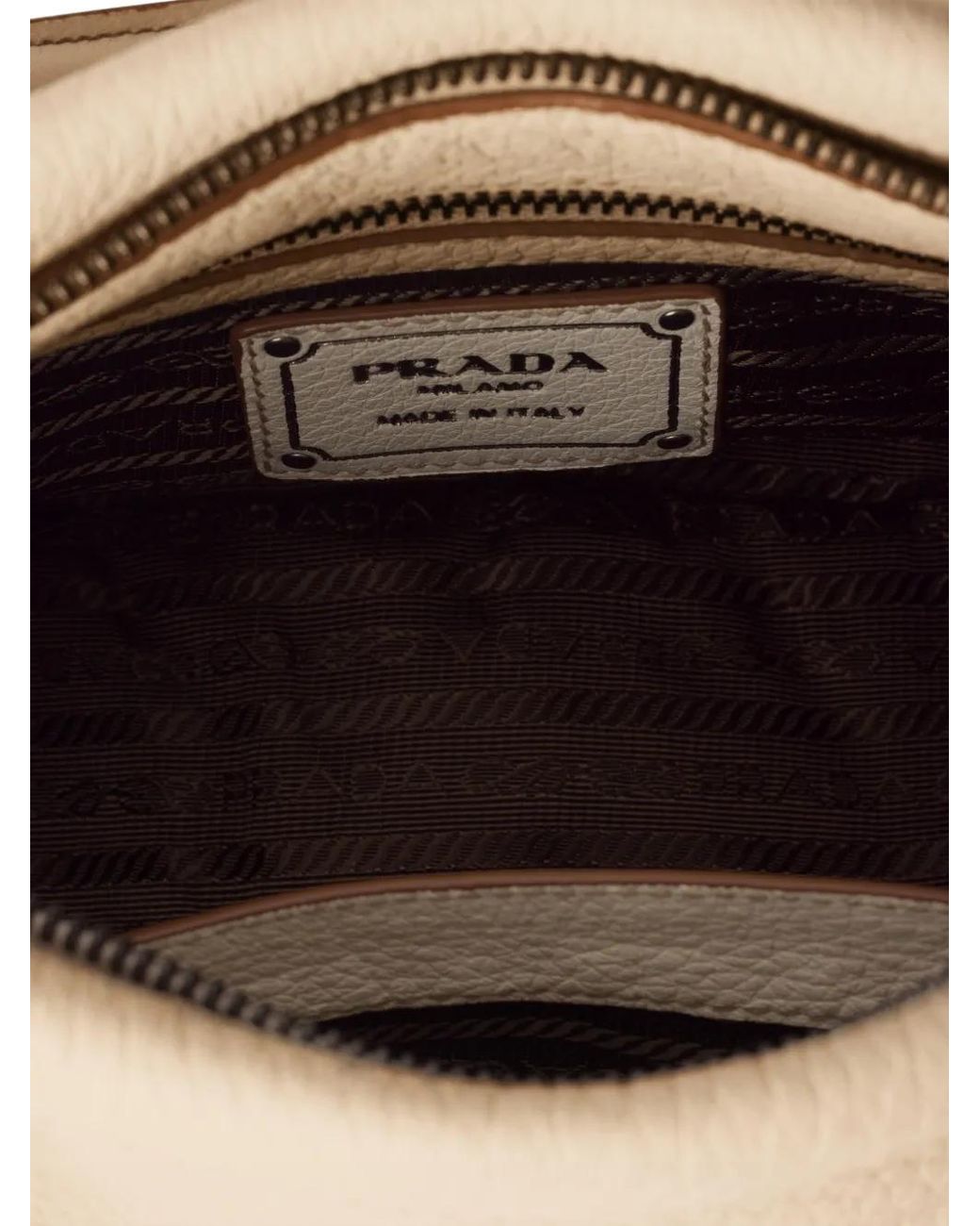 Borsa Tote Grande di Prada in Natural