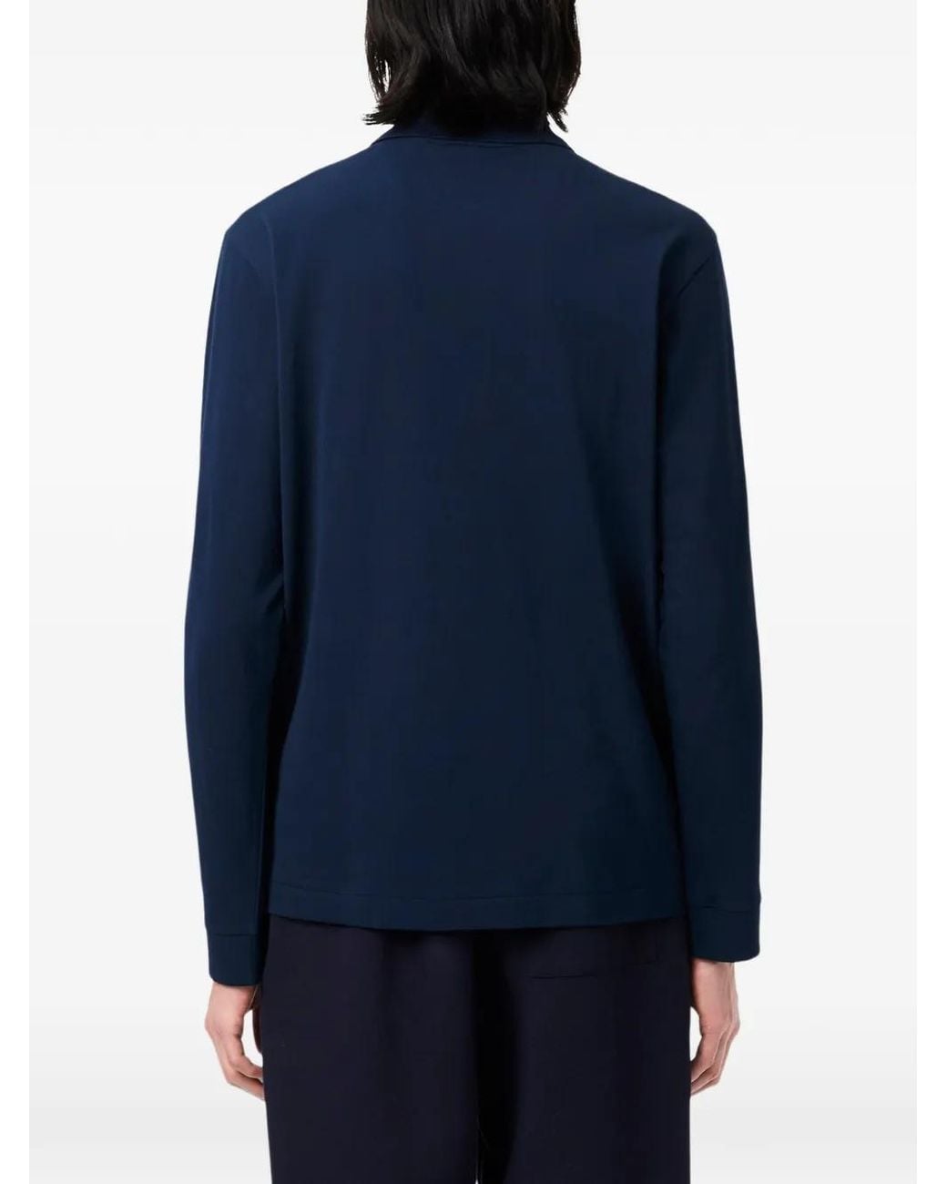 Lacoste Blue Classic Fit L.12.12 Light Long-Sleeved Polo Shirt for men