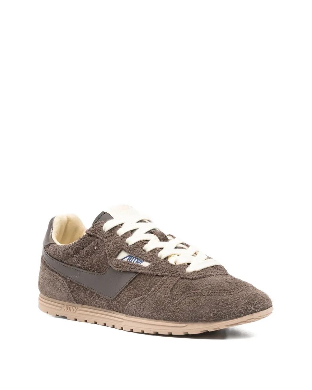 Autry Brown Windspin Suede Sneakers