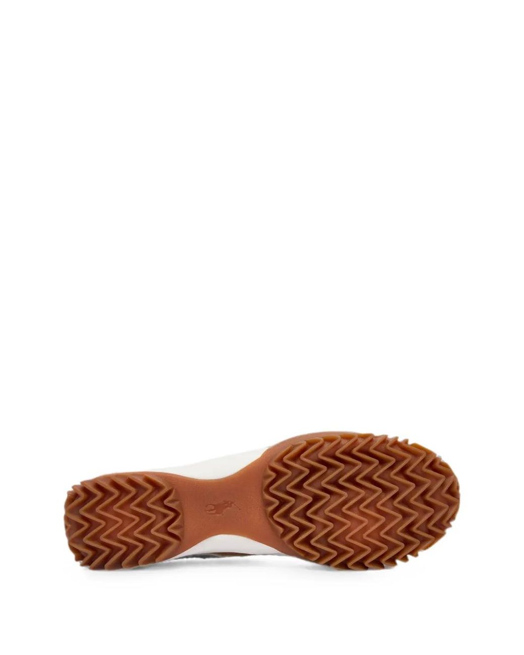 Polo Ralph Lauren Brown Logo-Patch Suede Low-Top Sneakers