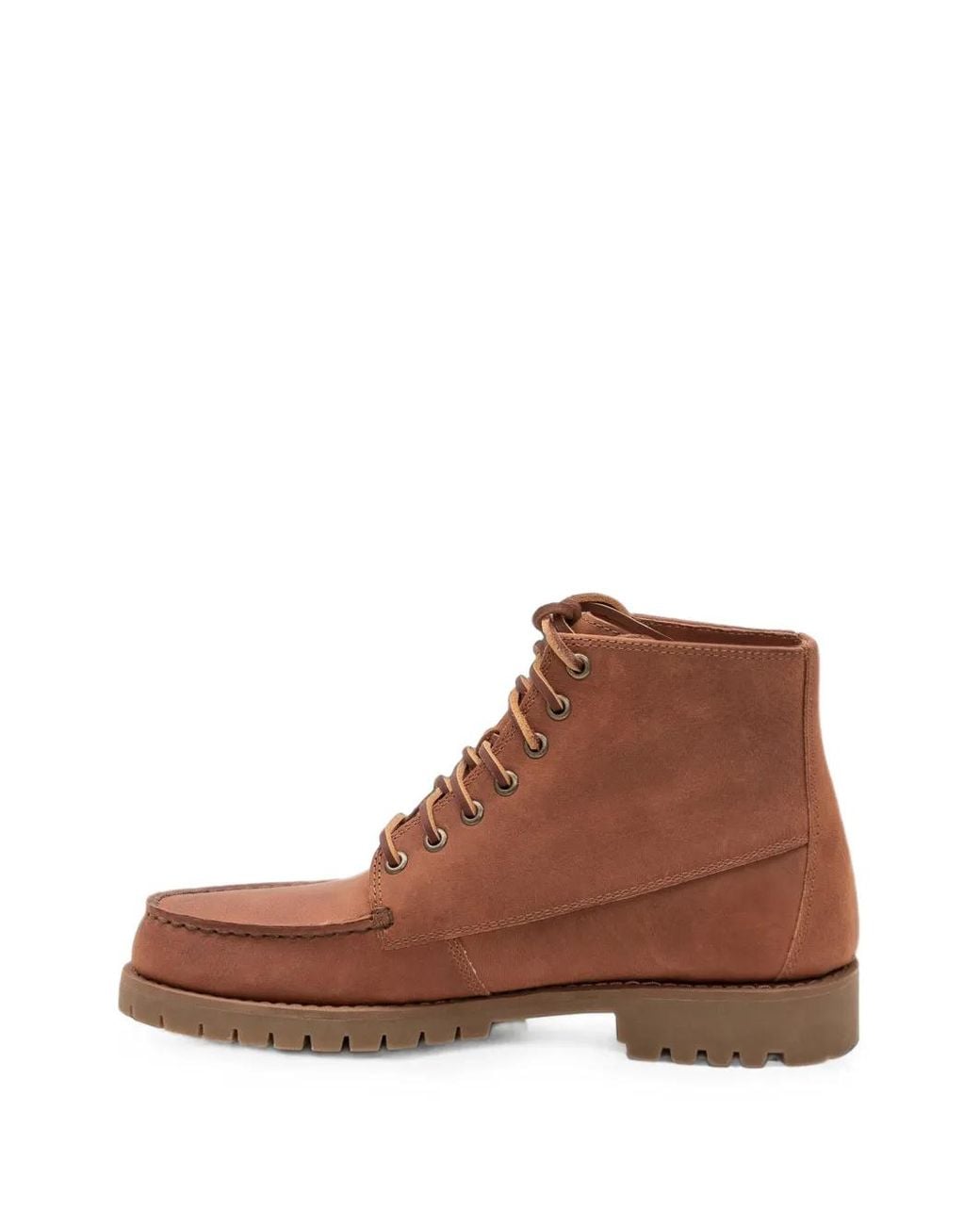 Sebago Brown Walker Lace-Up Boots for men