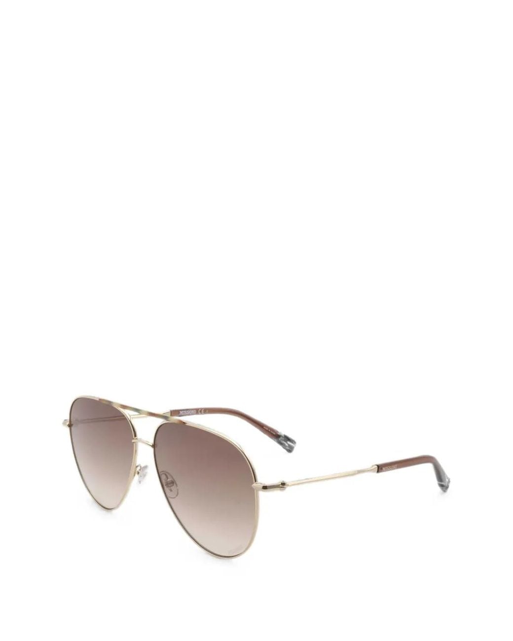 Missoni White Getönte Pilotenbrille