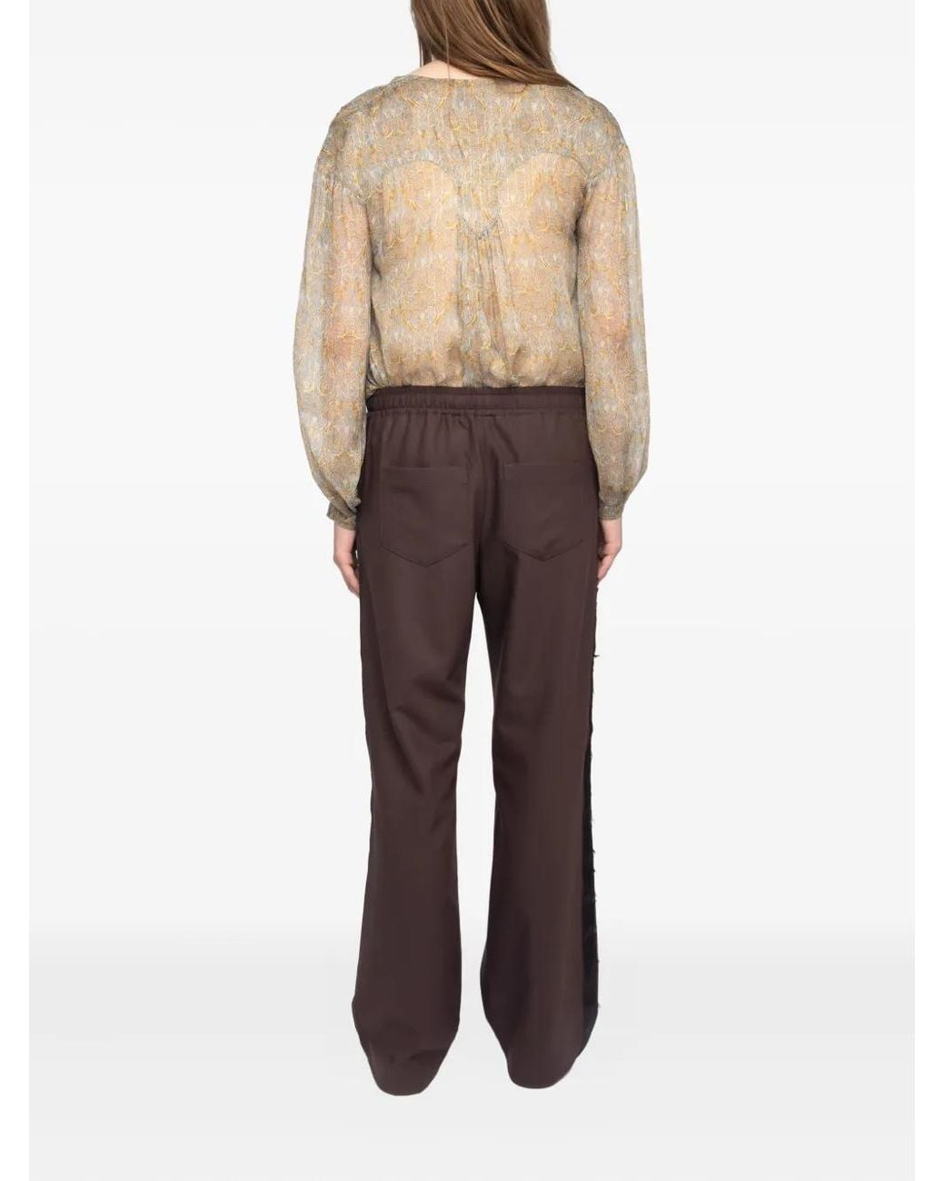 Zadig & Voltaire Purple Evy Drawstring Trousers