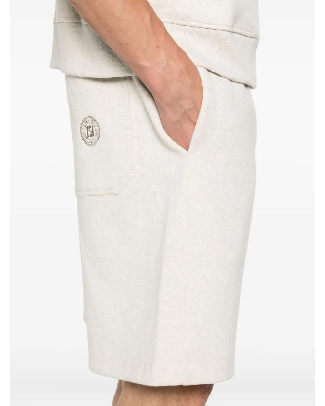 Fendi White Shorts for men