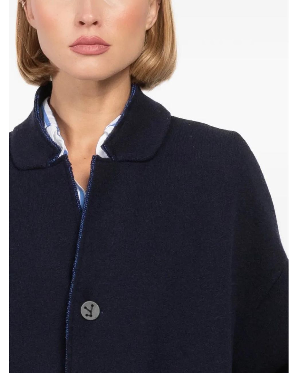 Oyuna Blue Storm Relaxed-Fit Coat