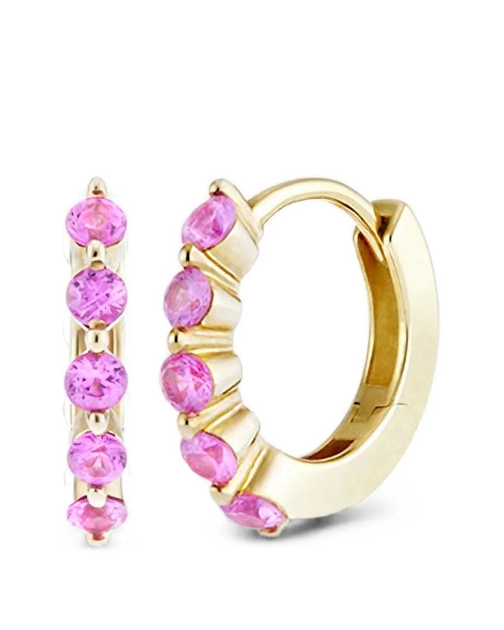 Dinny Hall Pink Mini Shuga Sapphire Earrings