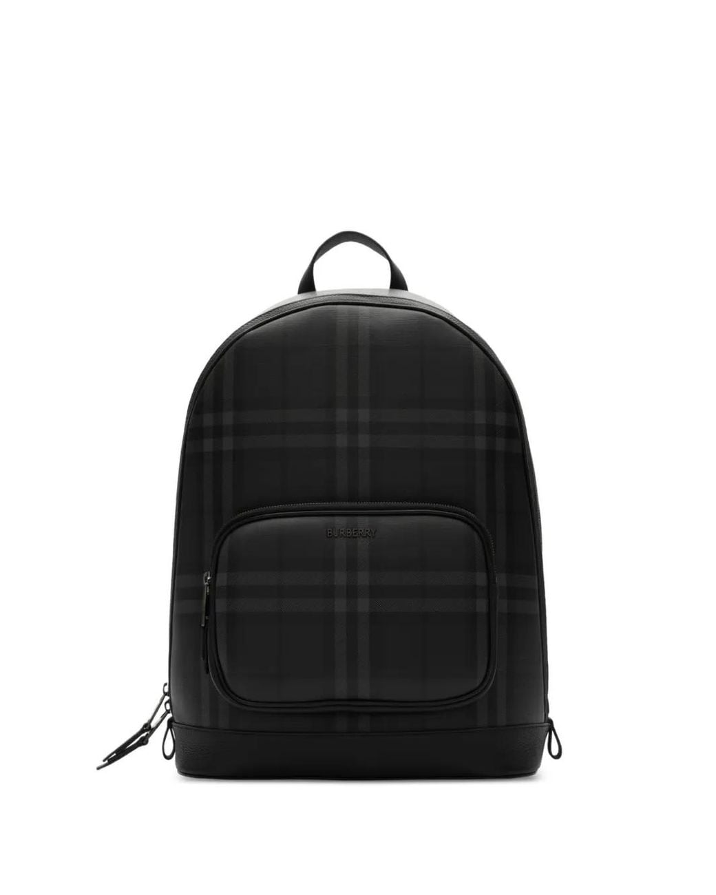 Burberry Black Check Backpack for men