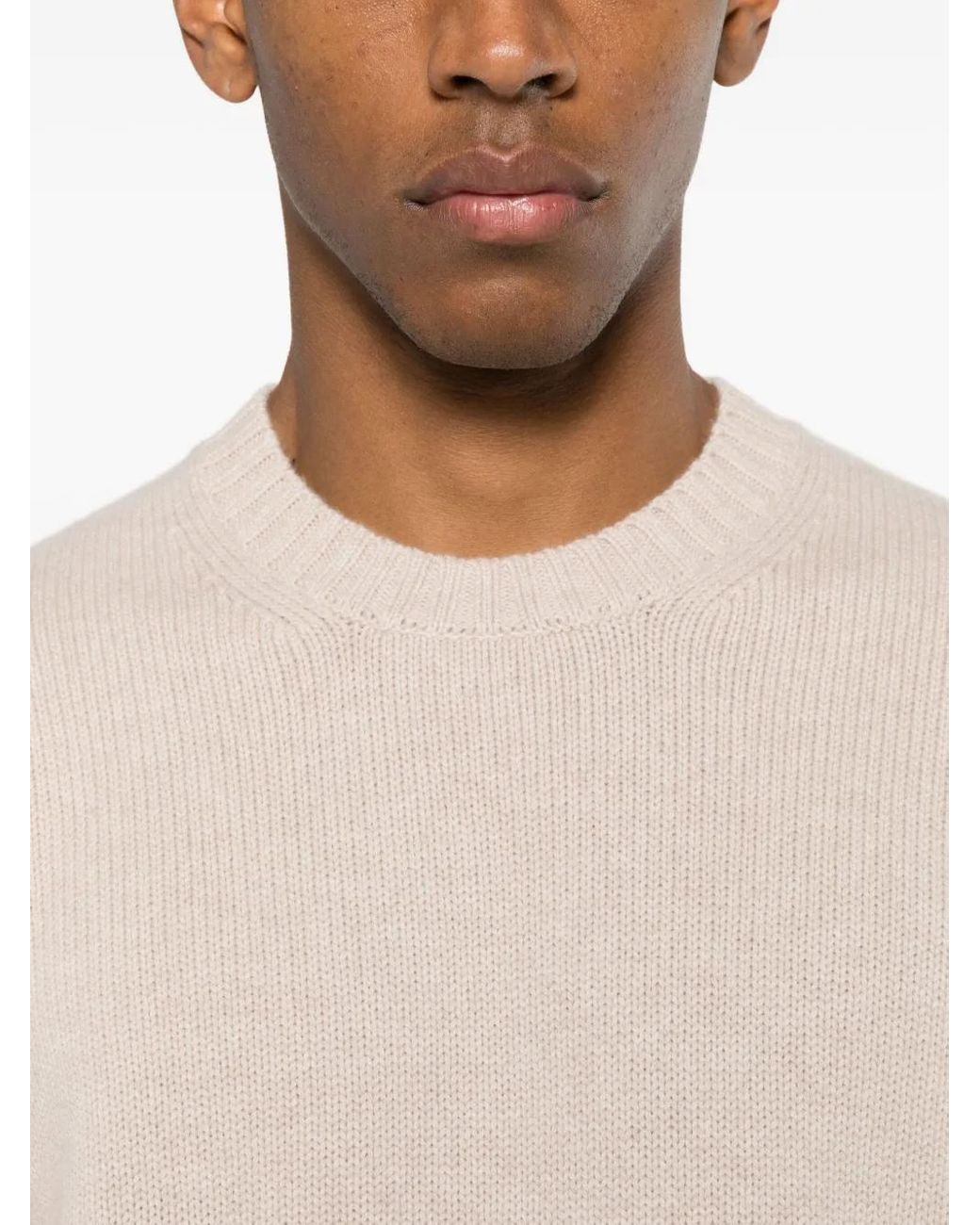Della Ciana Pullover mit Rundhalsausschnitt in Natural für Herren