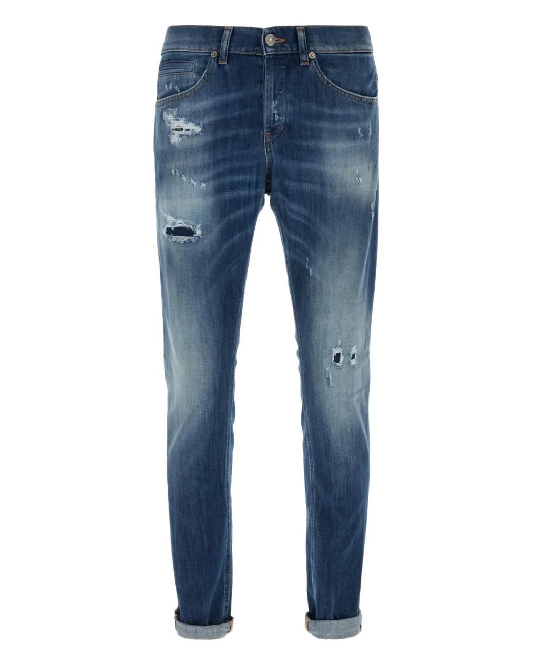 Dondup Gerafelde Jeans in het Blue voor heren
