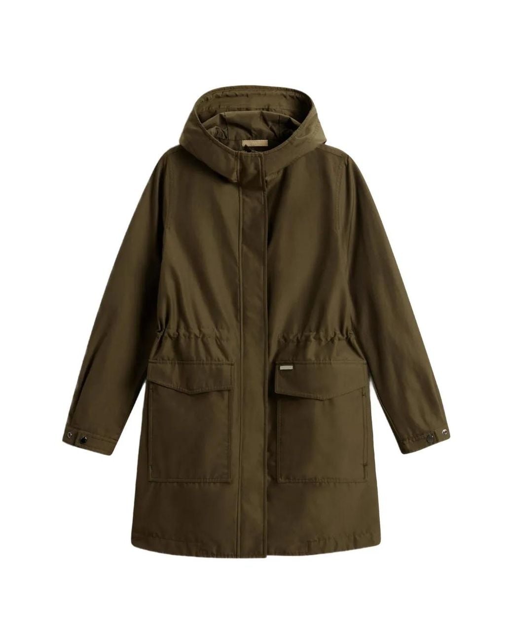 Parka Ajustable Con Capucha Woolrich de color Green