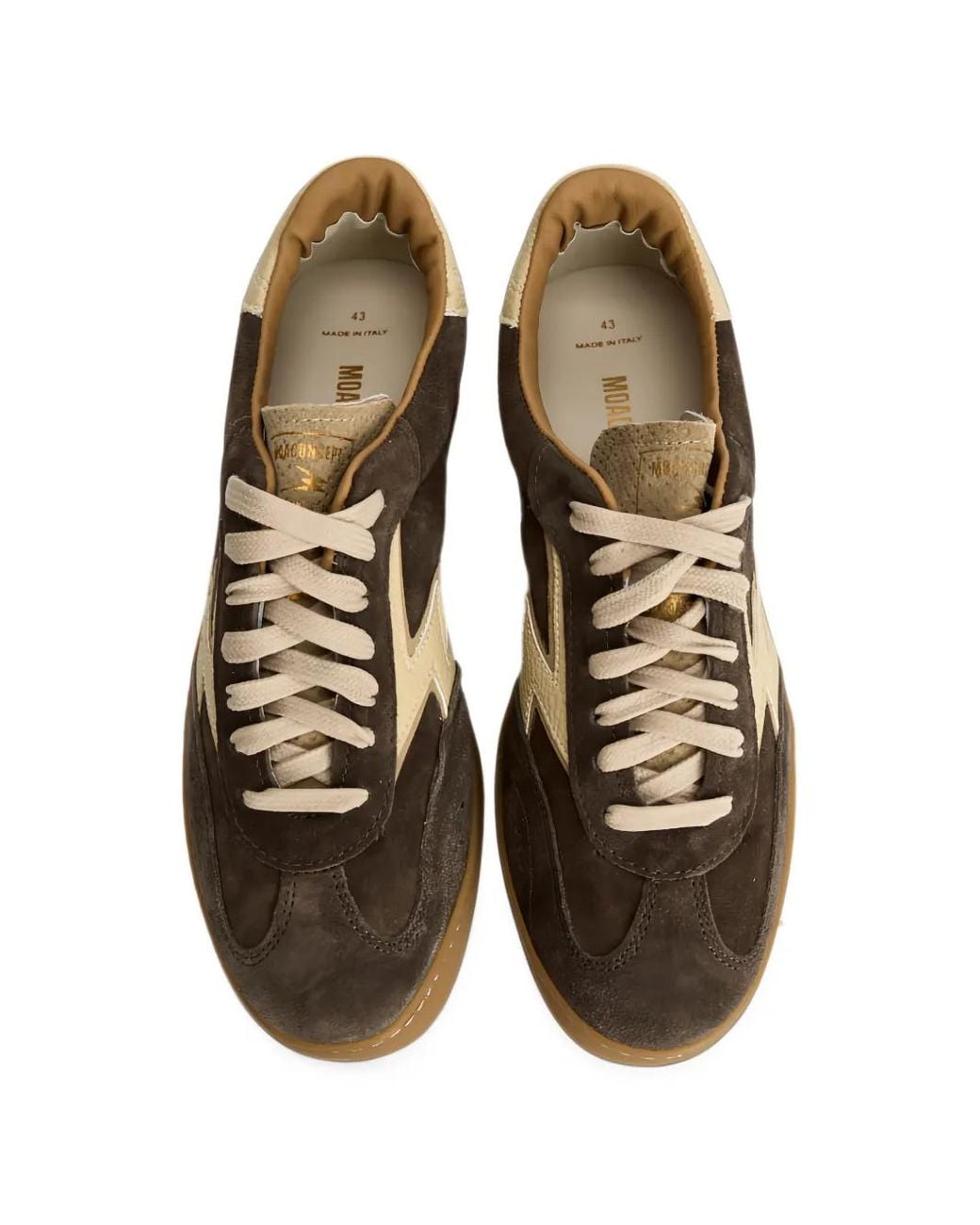 Moa Concept Suede Panelled Sneakers in Brown for Men | Lyst