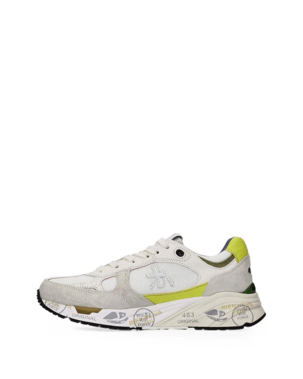 Premiata White Mased 8302 Sneakers