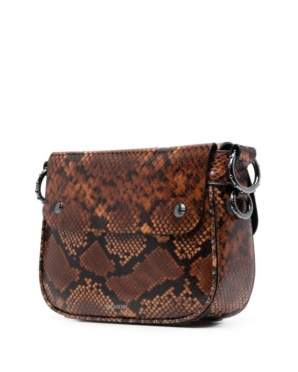 Bandolera Kate con efecto de piel de serpiente Zadig Voltaire de