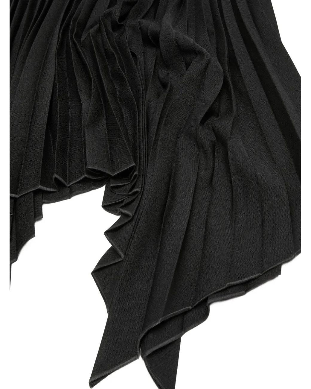 Acne Black Layered Midi Dress