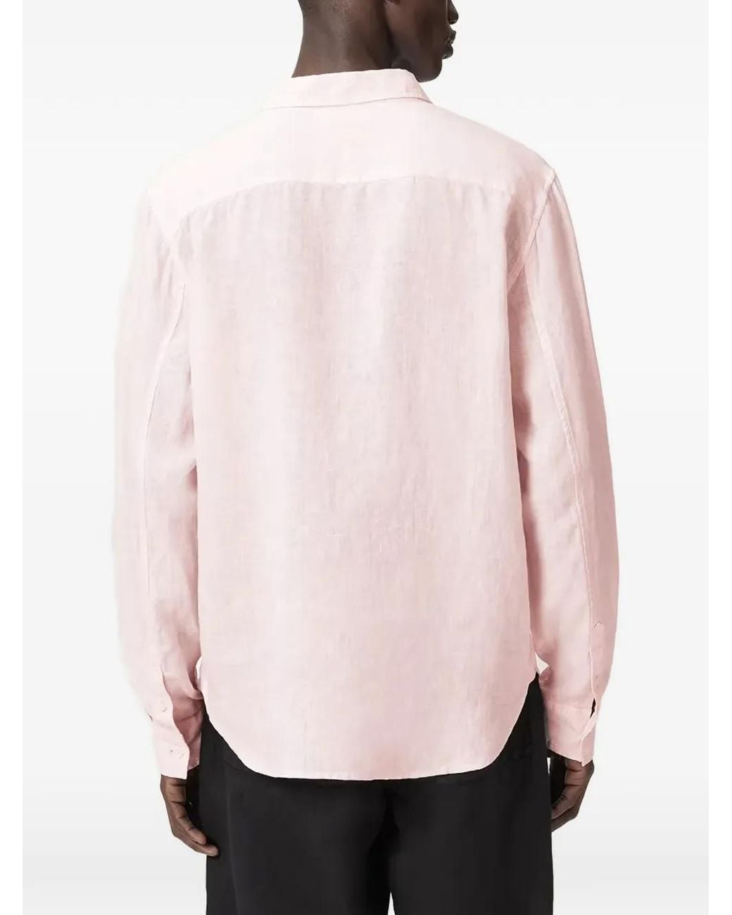 AllSaints Pink Button-Down Shirt for men