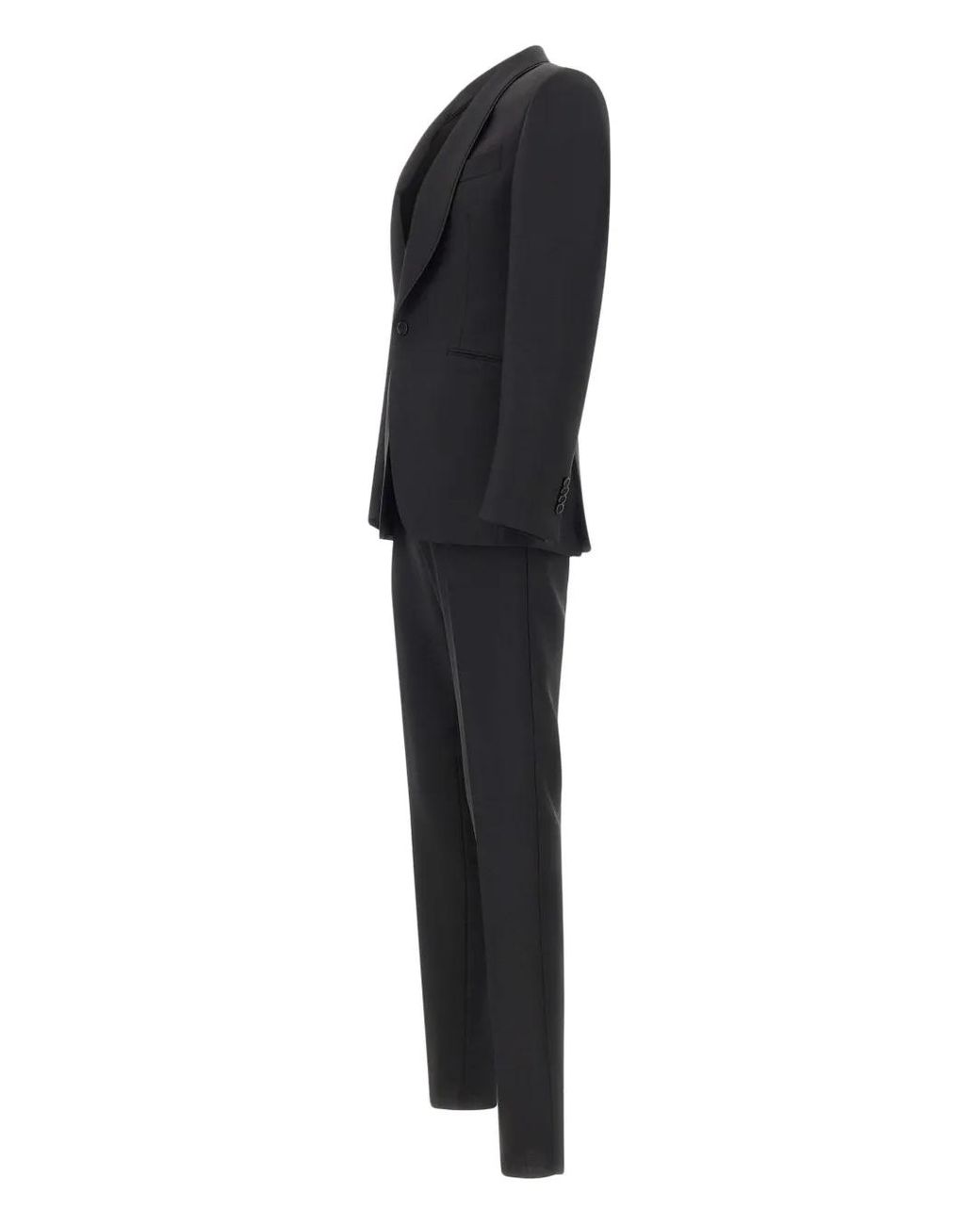 Carlo Pignatelli Black Buttoned Suit for men