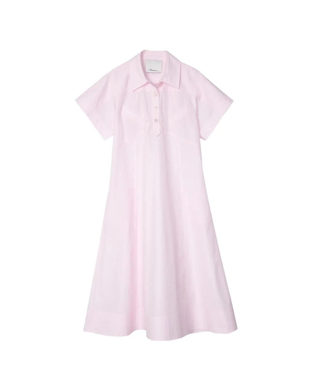 3.1 Phillip Lim Pink Short-Sleeves Midi Dress