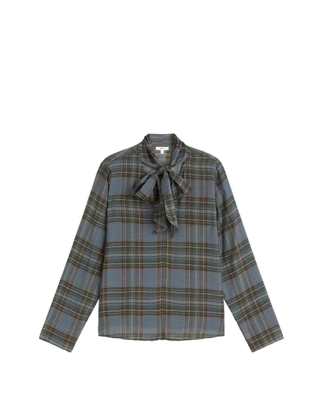 Camicia A Quadri di Yerse in Gray