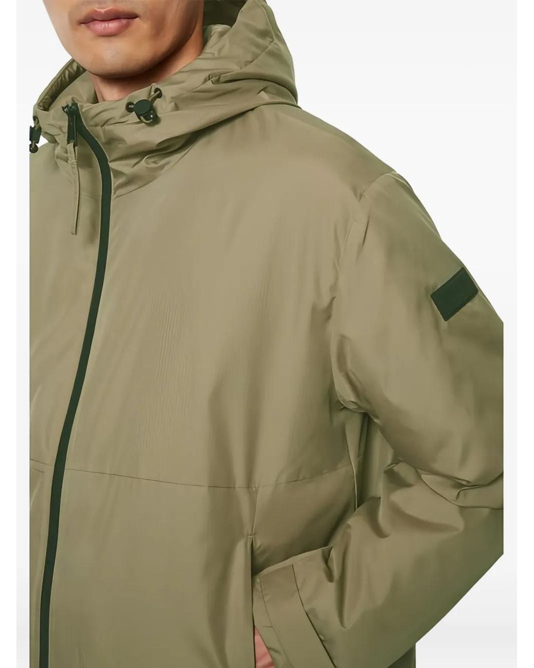 Marc O' Polo Green Hooded Zip-Up Jacket for men