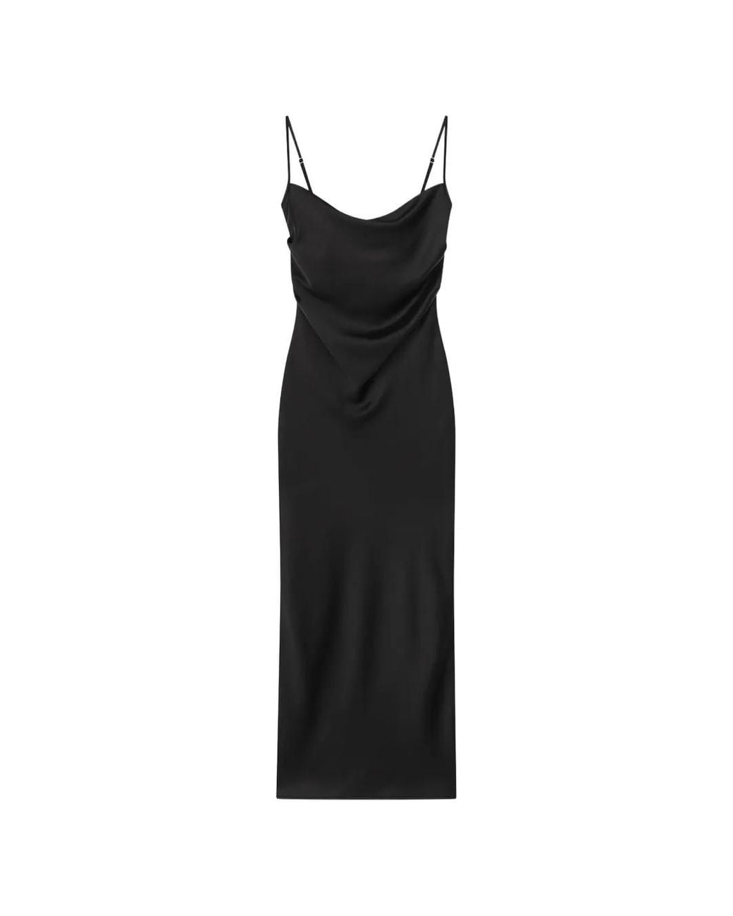 Nanushka Black Robe Macia À Col Bénitier