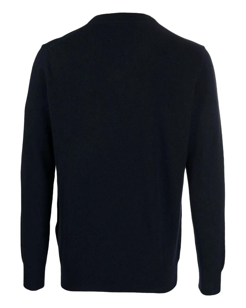 Barbour Blue Essential V-Neck Wool Sweater for men