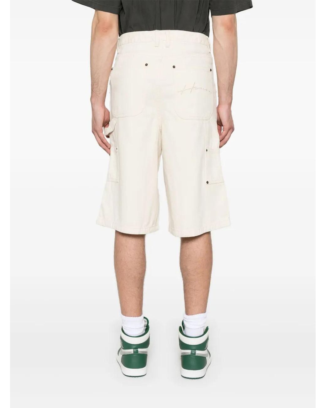 Honor The Gift White Gears Carpenter Shorts for men