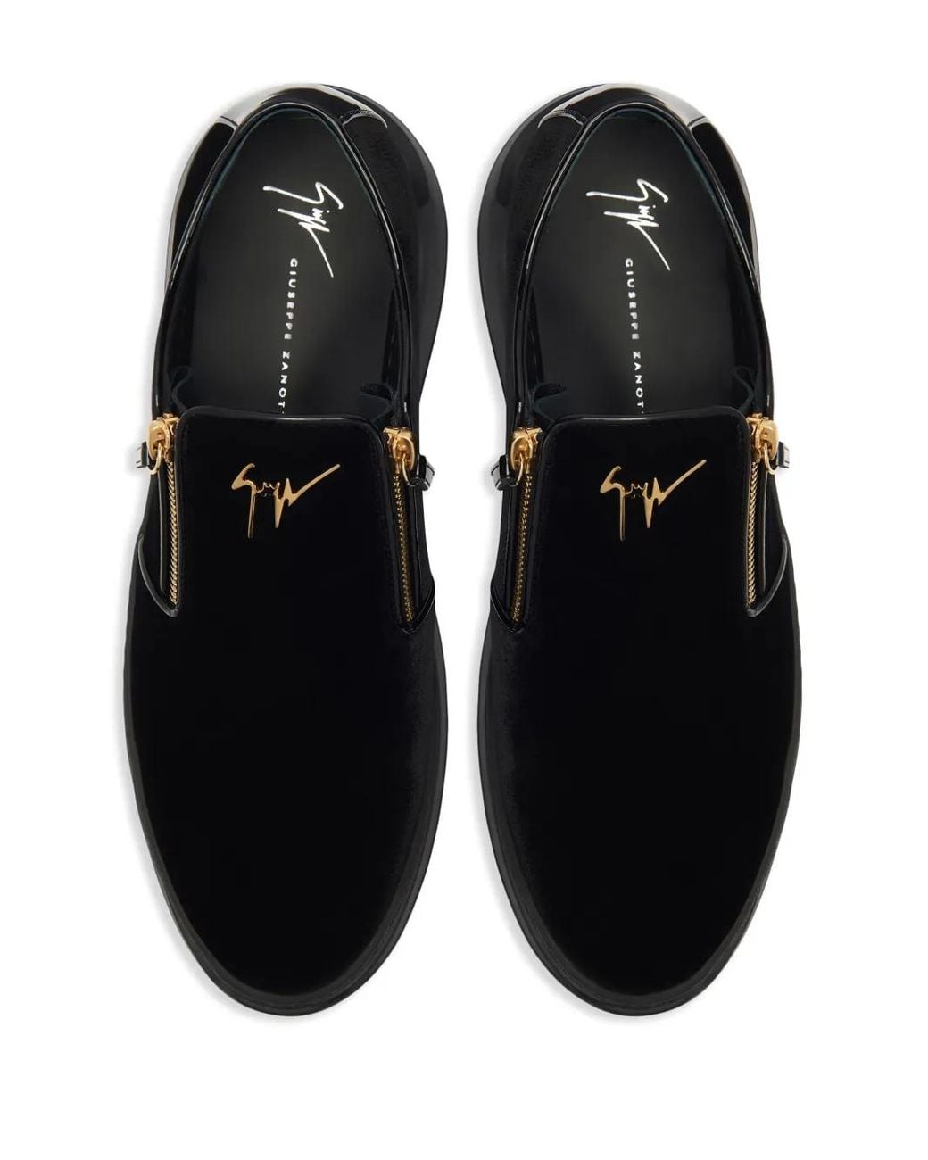 Giuseppe Zanotti Black Conley Zip Chunky Sneakers for men