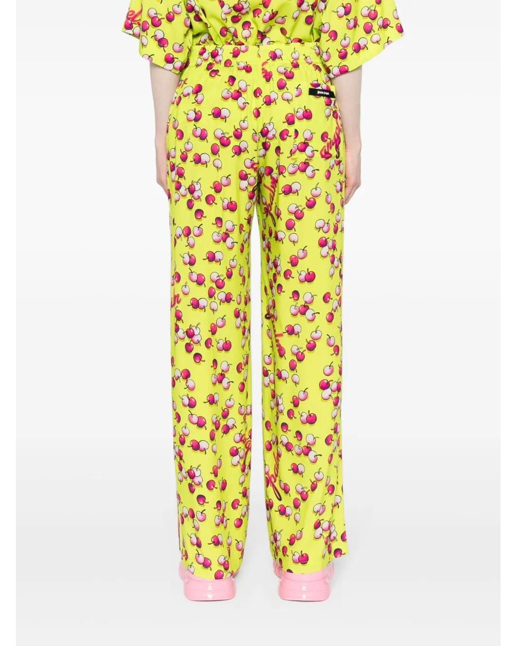 Palm Angels Flared Broek in het Yellow