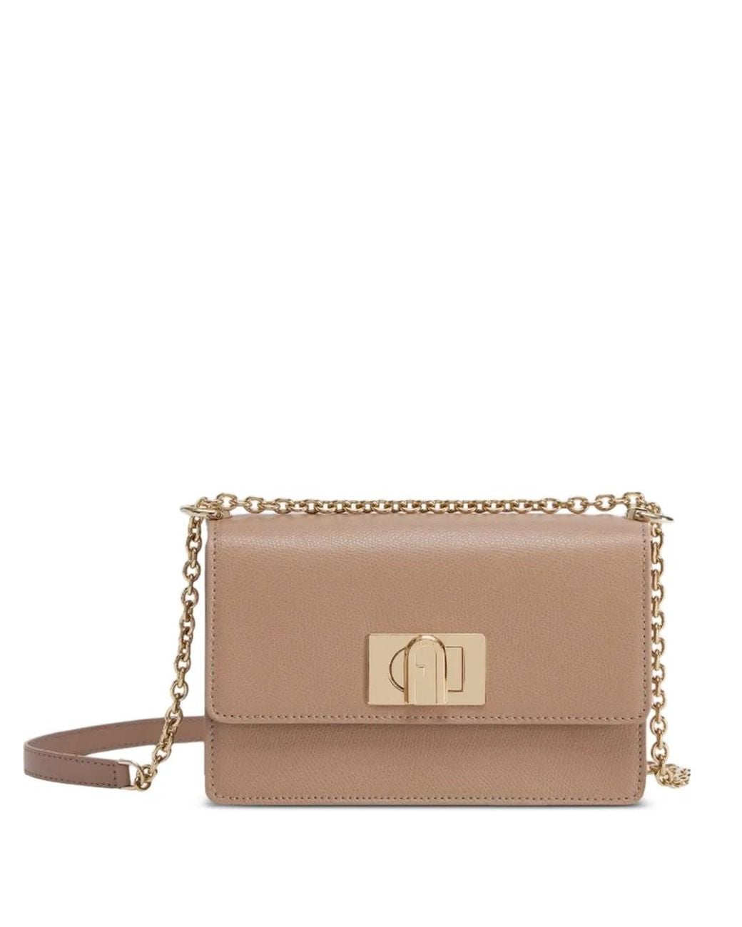 Furla Natural Mini 1927 Leather Crossbody Bag