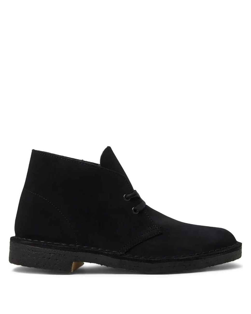 Clarks Black Desert Suede Boots for men