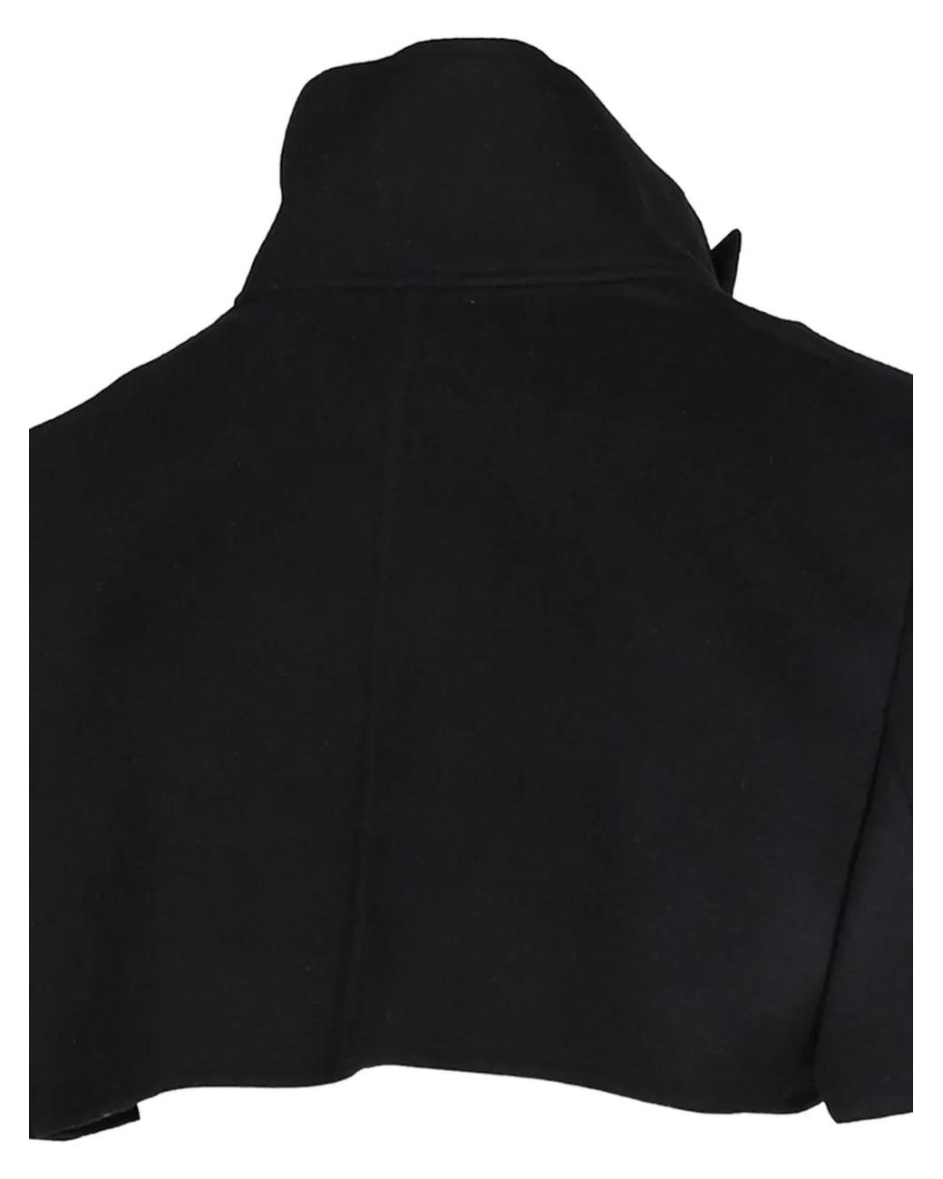 mukcyen Black Asymmetric High-Neck Jacket