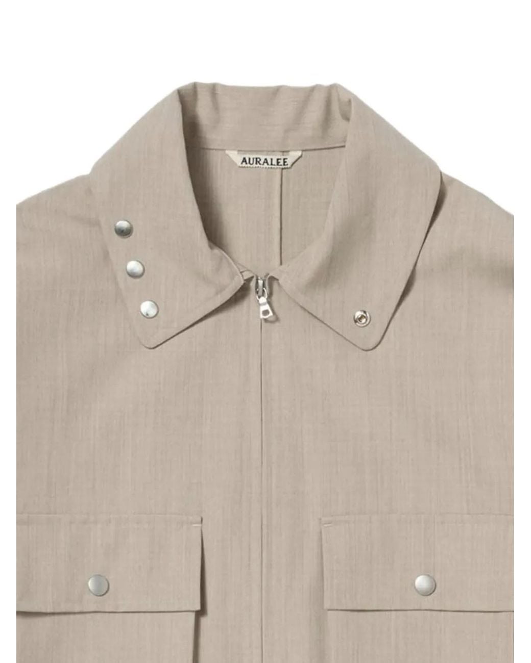 Auralee Natural Button-Detail Jacket for men