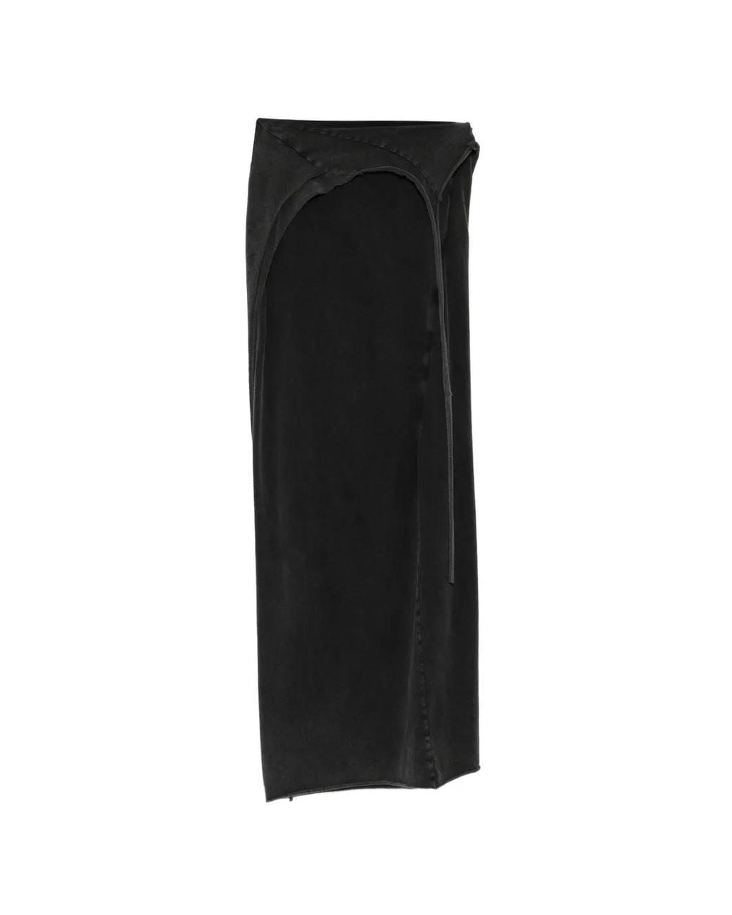 OTTOLINGER Black Slitted Maxi Skirt
