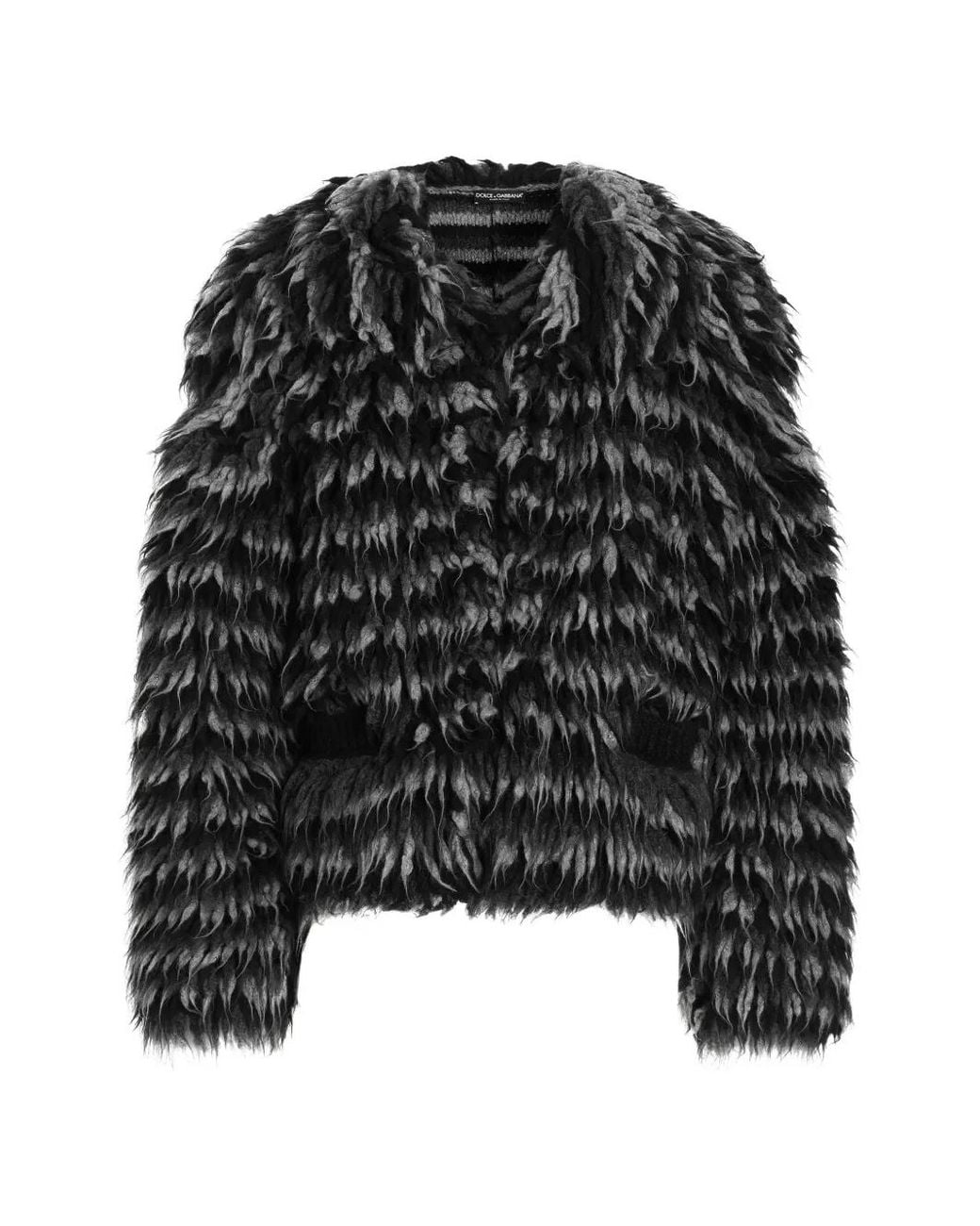 Dolce & Gabbana Black Hook-Fastening Jacket for men