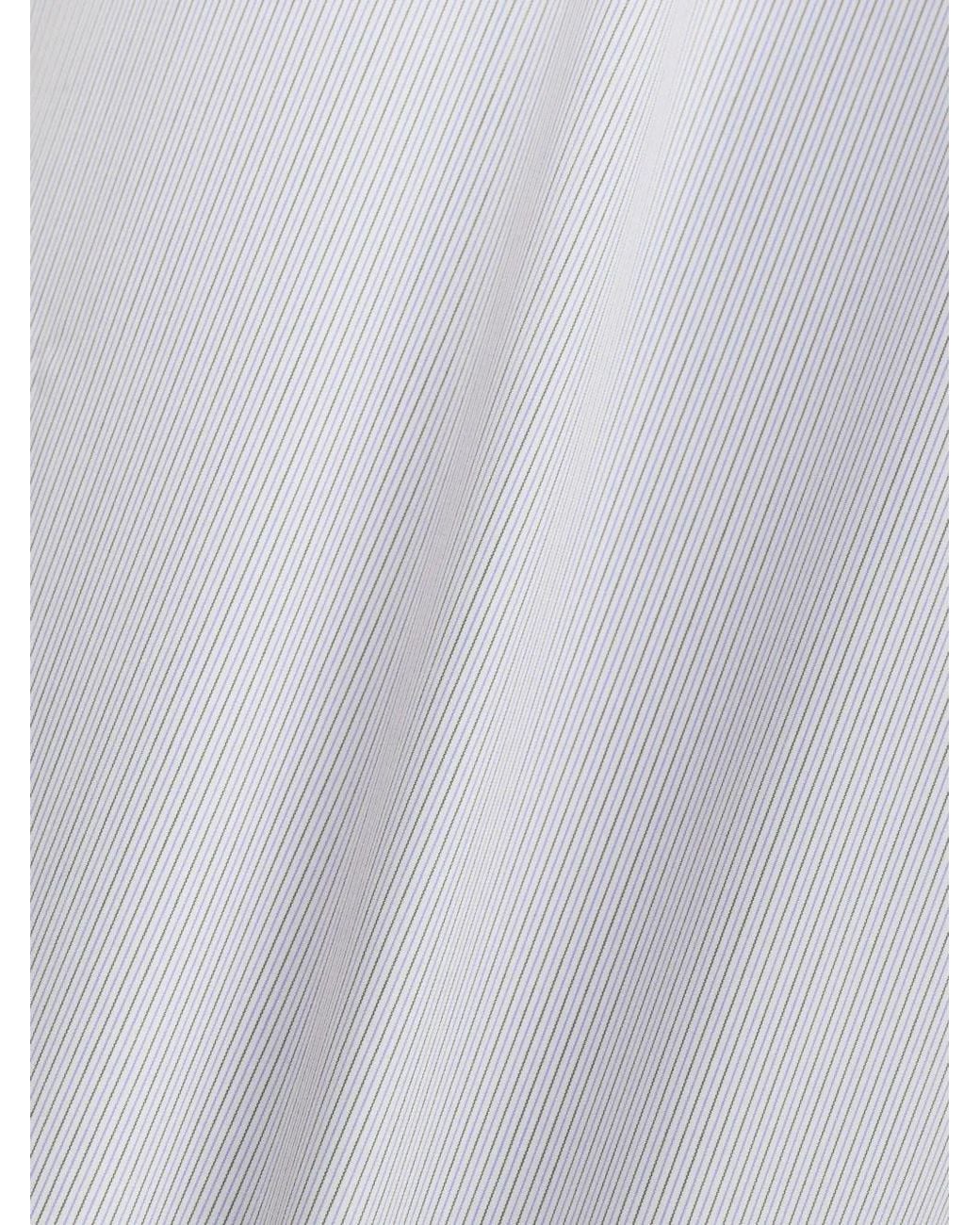 Boggi Gray Striped Non-Iron Cotton Slim Fit Shirt for men