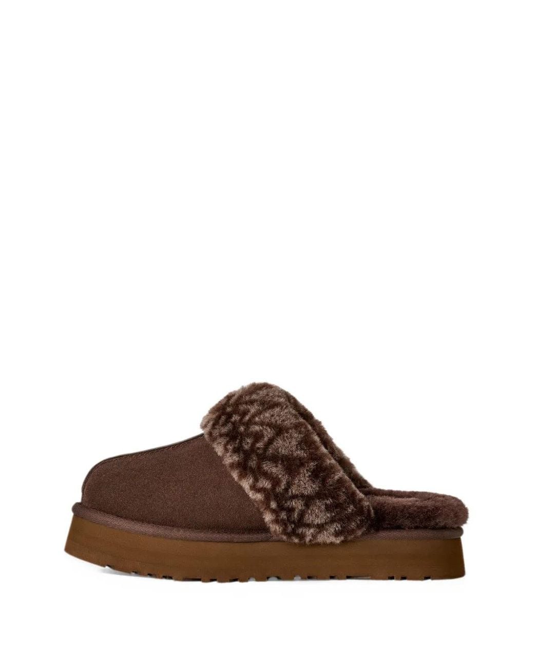 Ugg Brown Disquette Printed Slippers