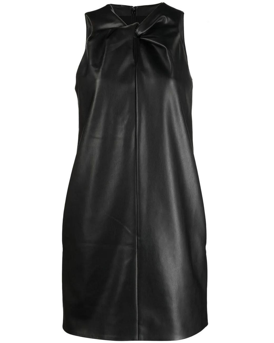 Proenza Schouler Black Twist-front Sleeveless Dress