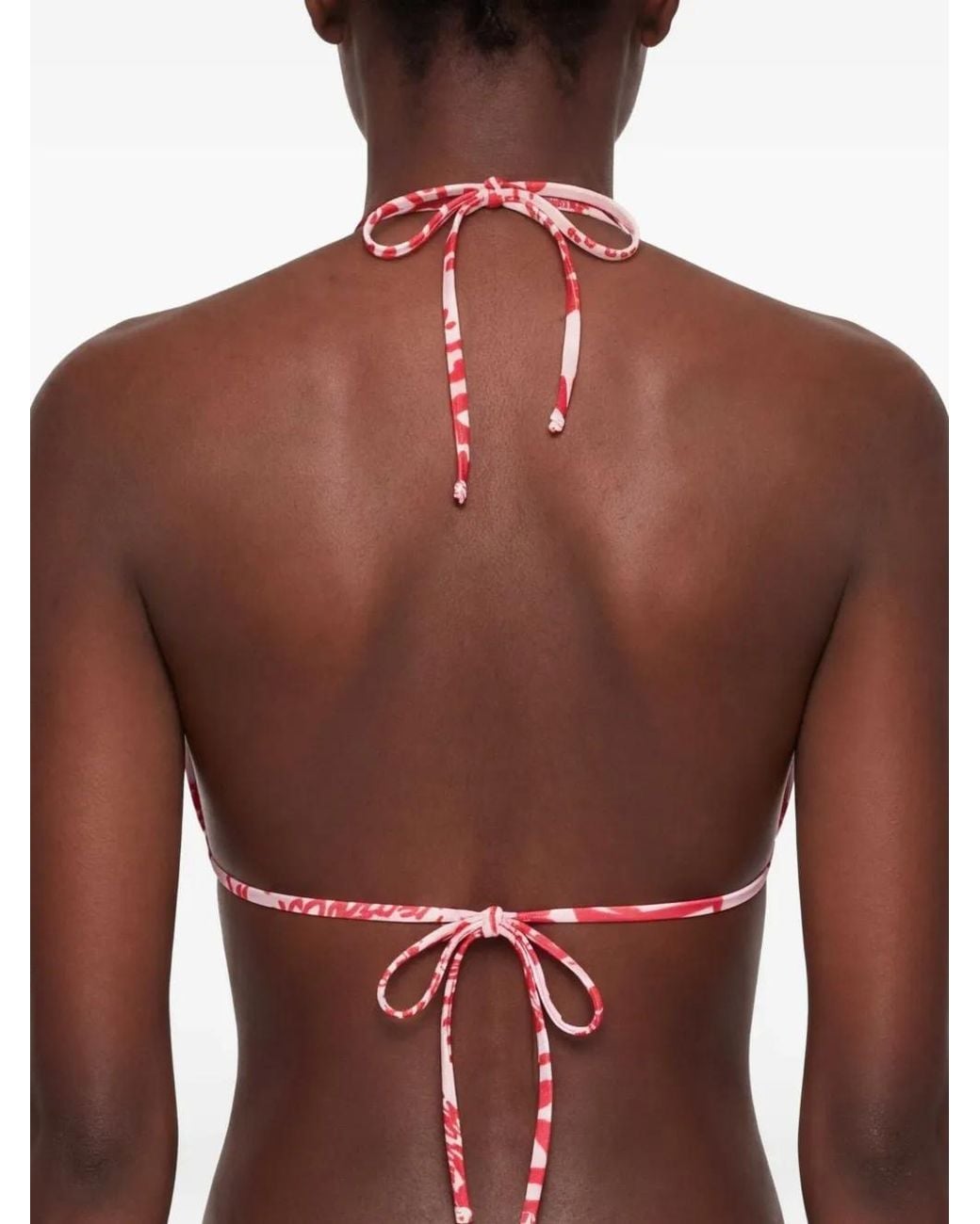 Bikini Rebel Hibiscus DSquared² de color Red
