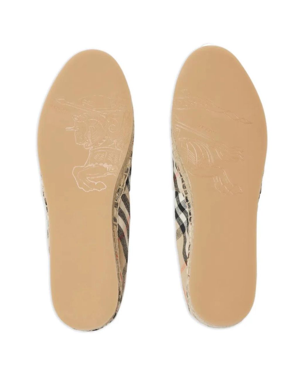 Espadrilles Burberry en coloris Natural